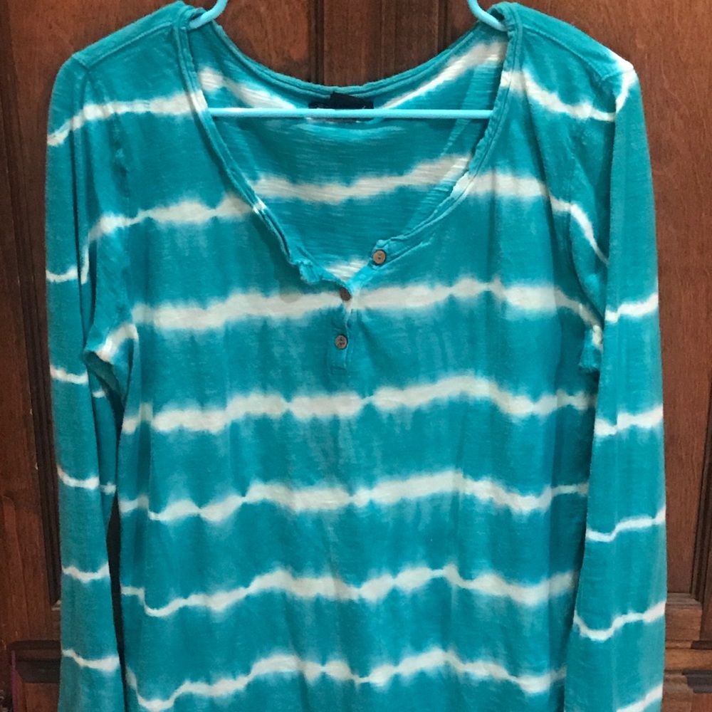 Lucky brand turquoise tie dye, XL